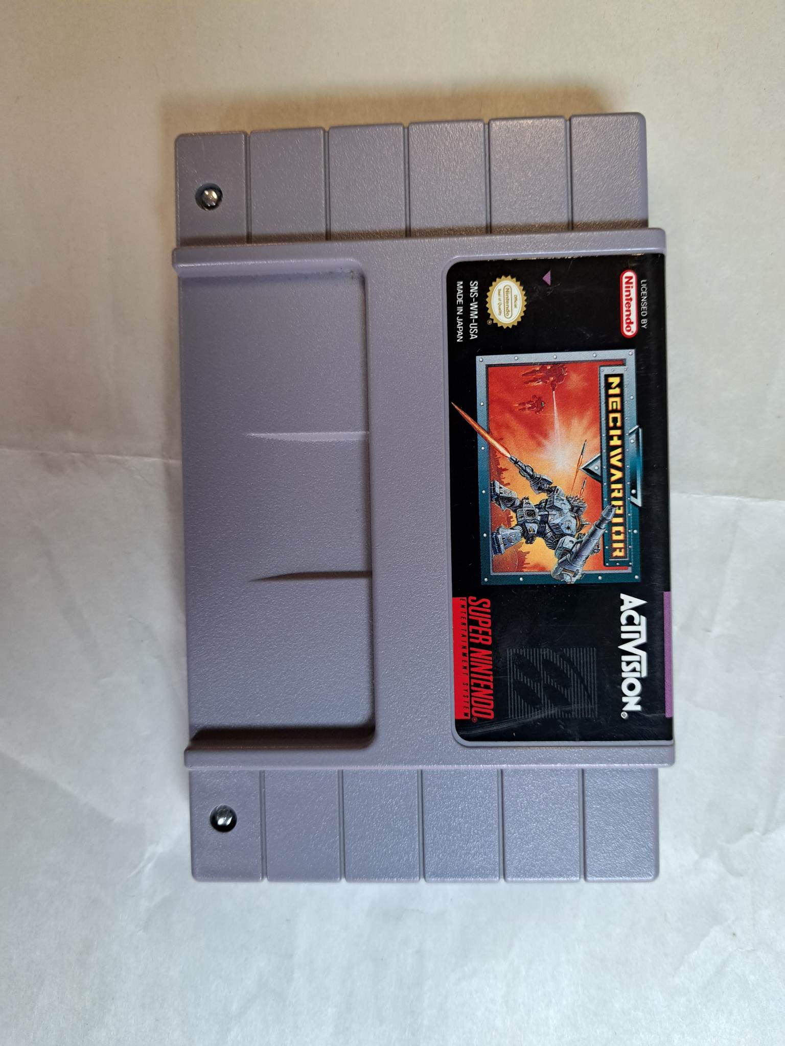SUPER NINTENDO - MECHWARRIOR - CARTRIDGE ONLY (01)
